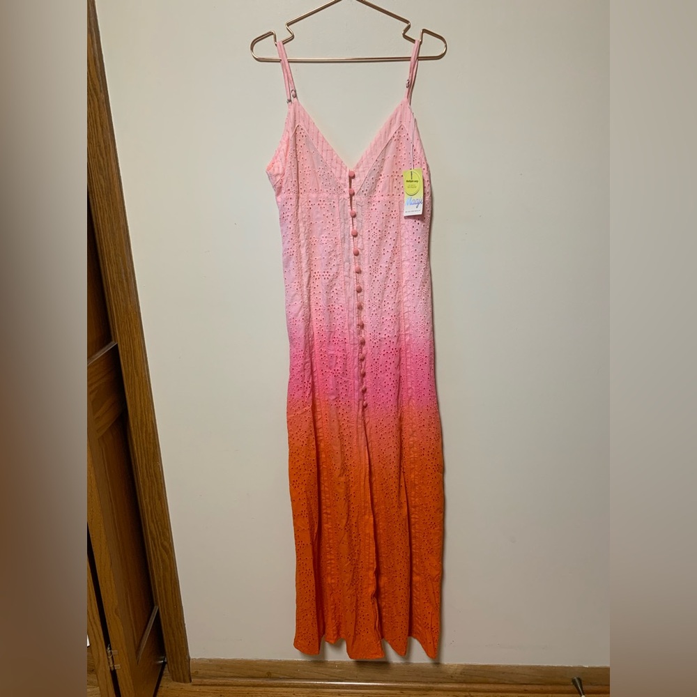 Maaji Pink and Orange Swim Coverup